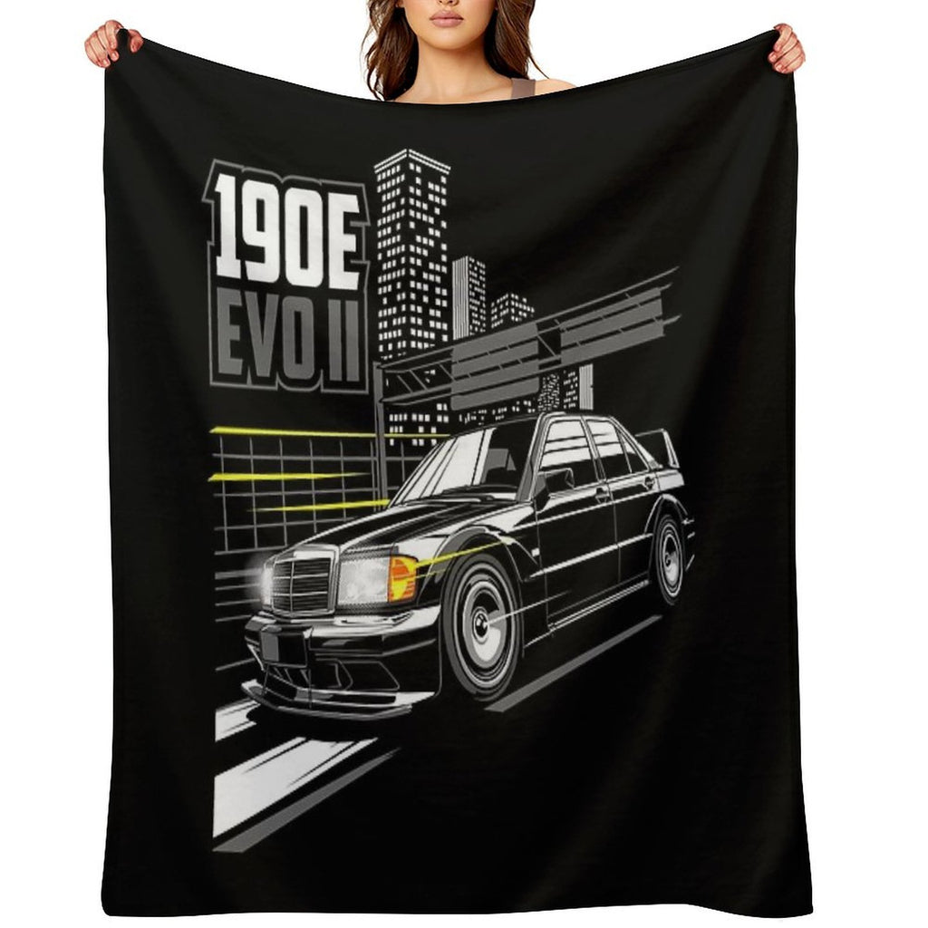 Mercedes Benz 190E AMG Evolution II Travel-friendly Throw Blanket