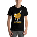 Funny Japanese Cat Meme I Am Contaminated With Radiation  Fade-proof Color T-Shirt