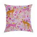 Cheetah’s in A Rainbow Garden Soft Warmth Comfort Throw Pillow