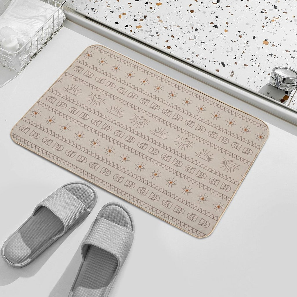 Boho Llama  Stain-Proof Bath Mat