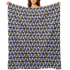 Gold Tooth Machine-washable Throw Blanket