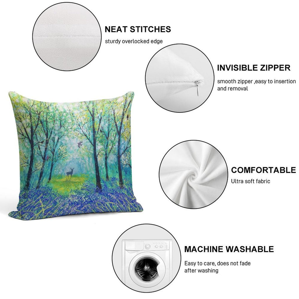 Beyond The Blue Soft Washable Throw Pillow