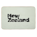 New Zealand Inset with Native Flora  Fade-Resistant Bath Mat