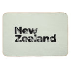 New Zealand Inset with Native Flora  Fade-Resistant Bath Mat