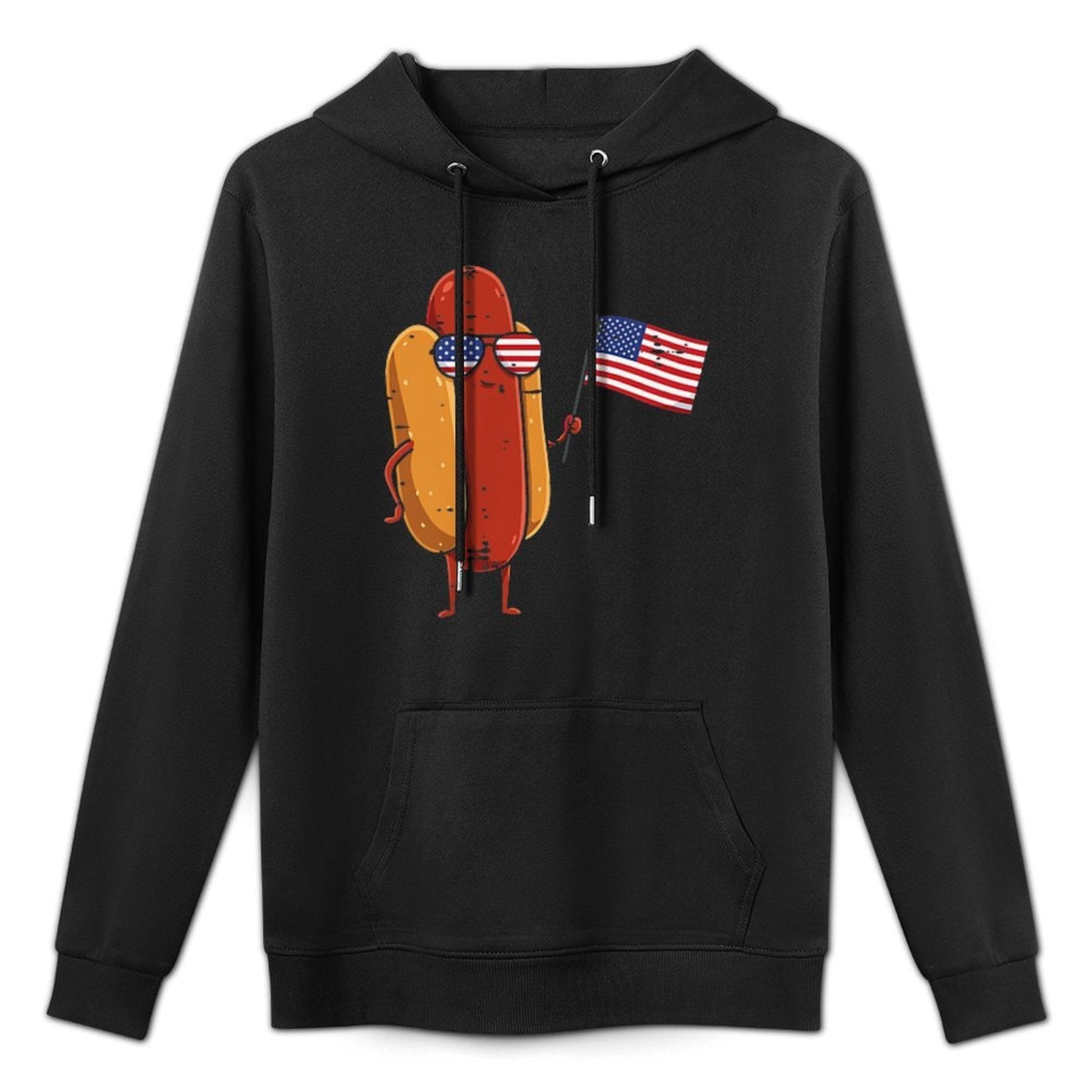 4th Of July Hotdog USA Pocket Sausage Patriot Men Women Kids Unisex Design Hoodie