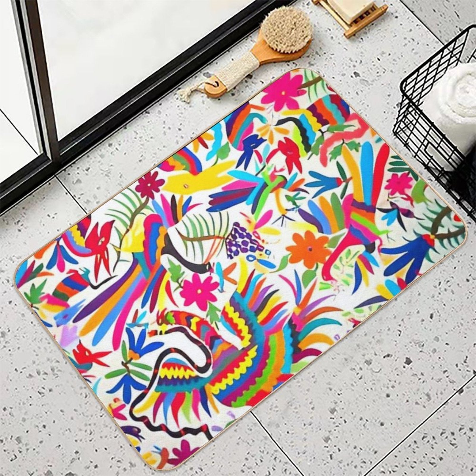 Otomi Mexico  Anti-Trip Bath Mat