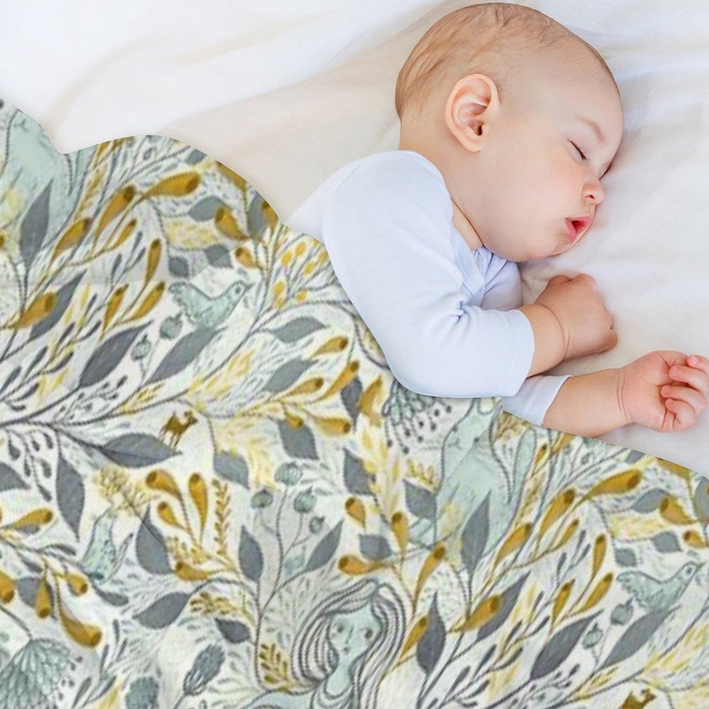 Whimsical Doodle August 2021 Sustainable Throw Blanket