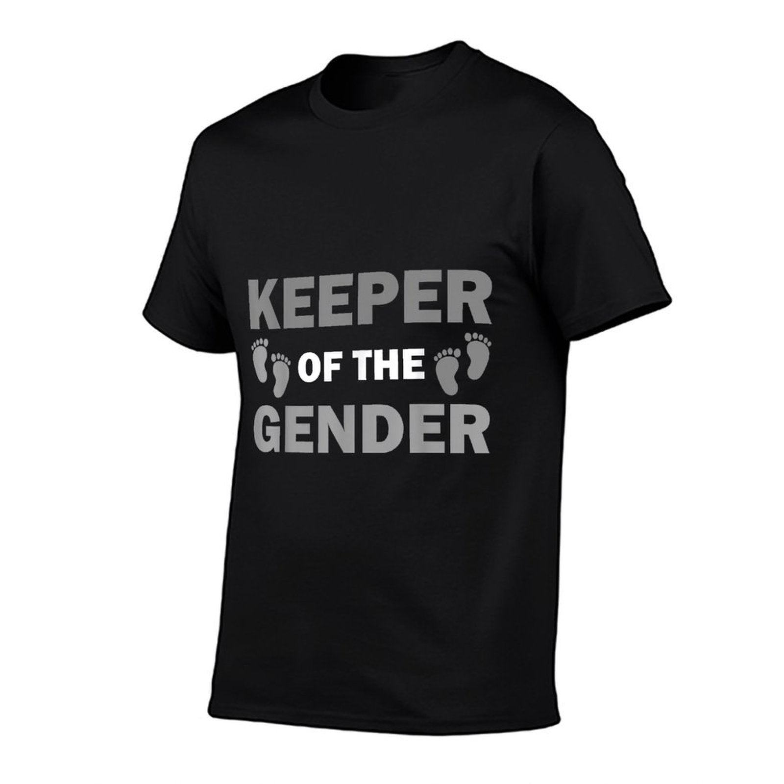Funny Keeper Of The Gender Gift For Men Women Baby Shower  Cotton T-Shirt