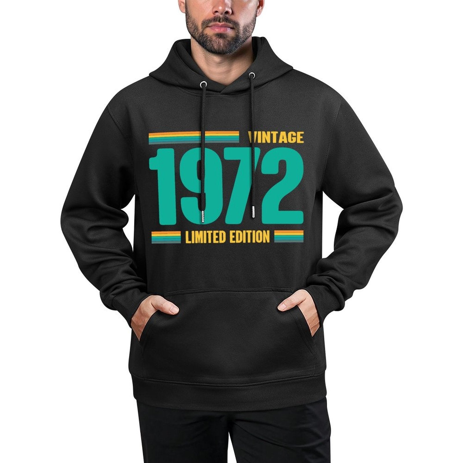 Limited 50th Birthday Vintage 1972 50th Birthday Machine Washable Hoodie