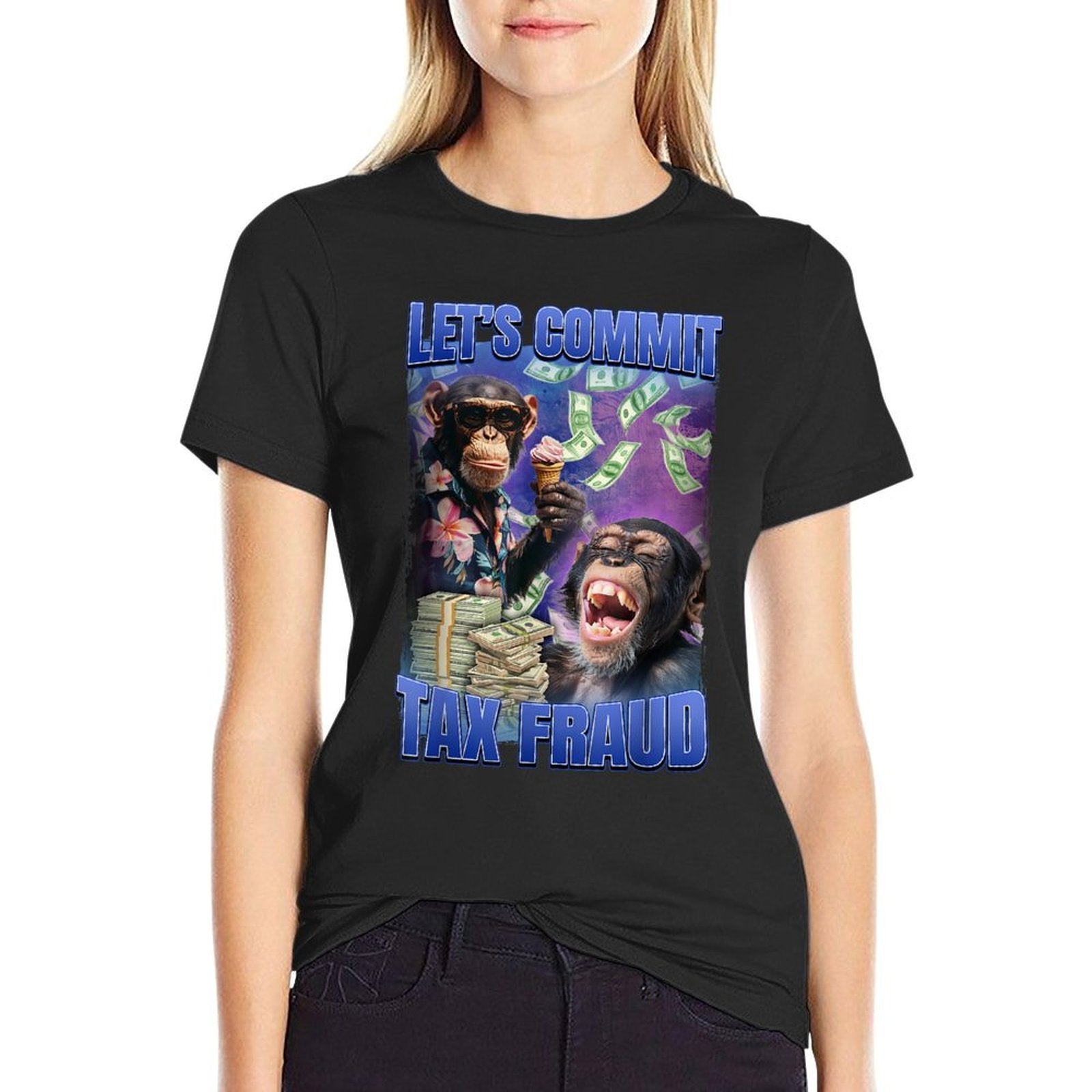 Lets Commit Tax Fraud  Fade-proof Color T-Shirt
