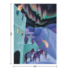 Lights Over Hadrians Wall Shrink-resistant Throw Blanket