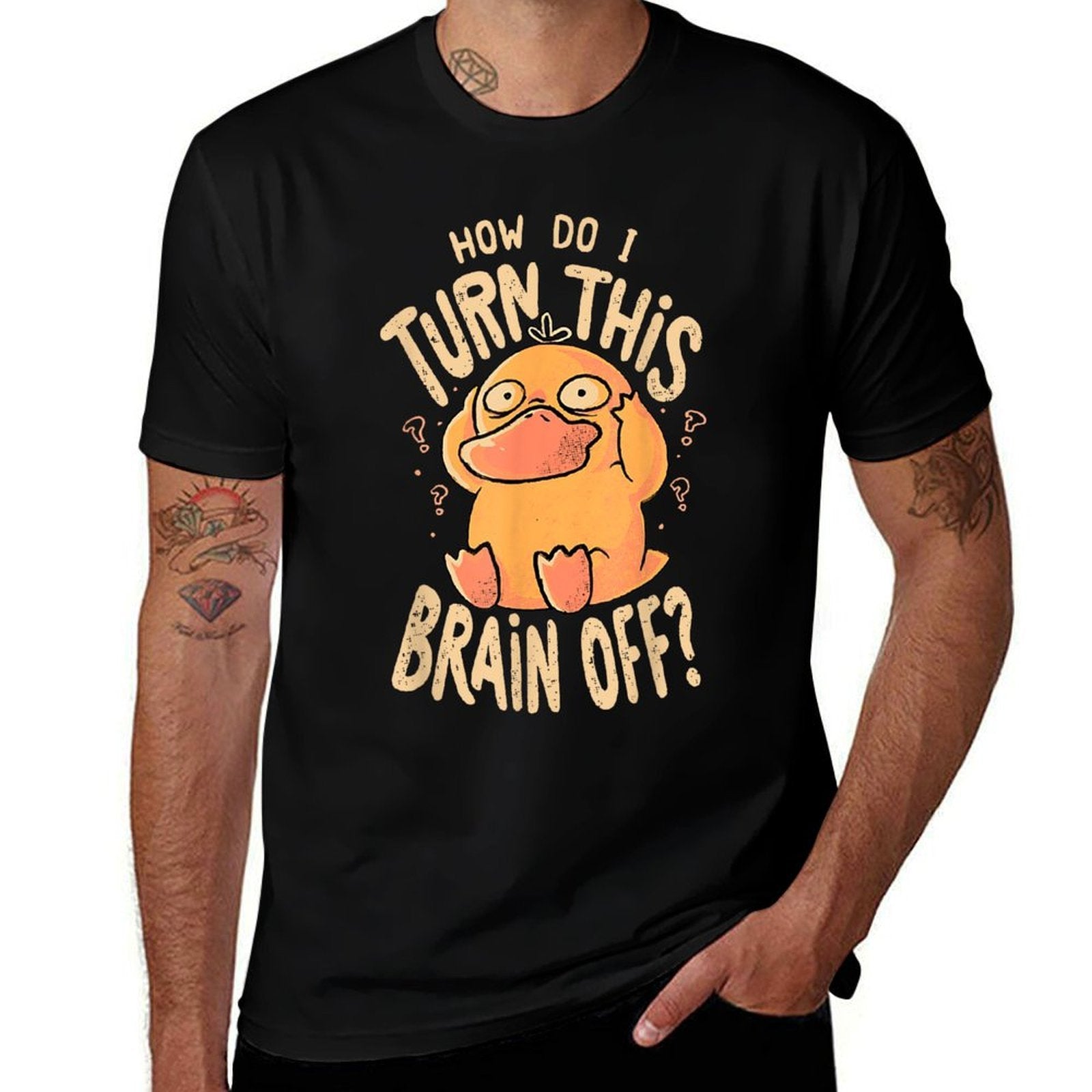 Platypus How Do I Turn This Brain Off  Stretchy T-Shirt