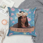 I Hate People - April Ludgate Soft Style Accent Throw Pillow
