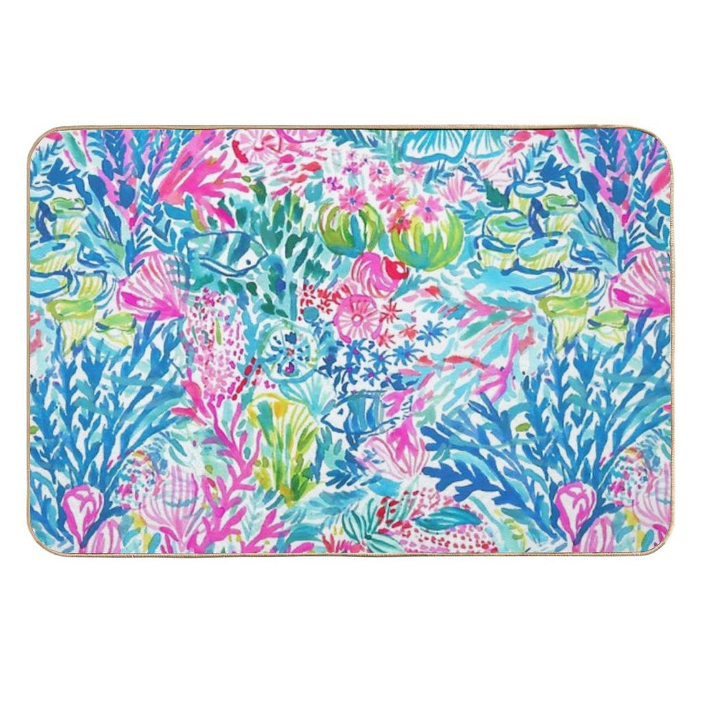 Summer Lily Ocean Holidays  Absorbent Bath Mat