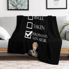 I Am Ferdinand Von Aegir Single Taken Fire Emblem Three Houses Machine-washable Throw Blanket