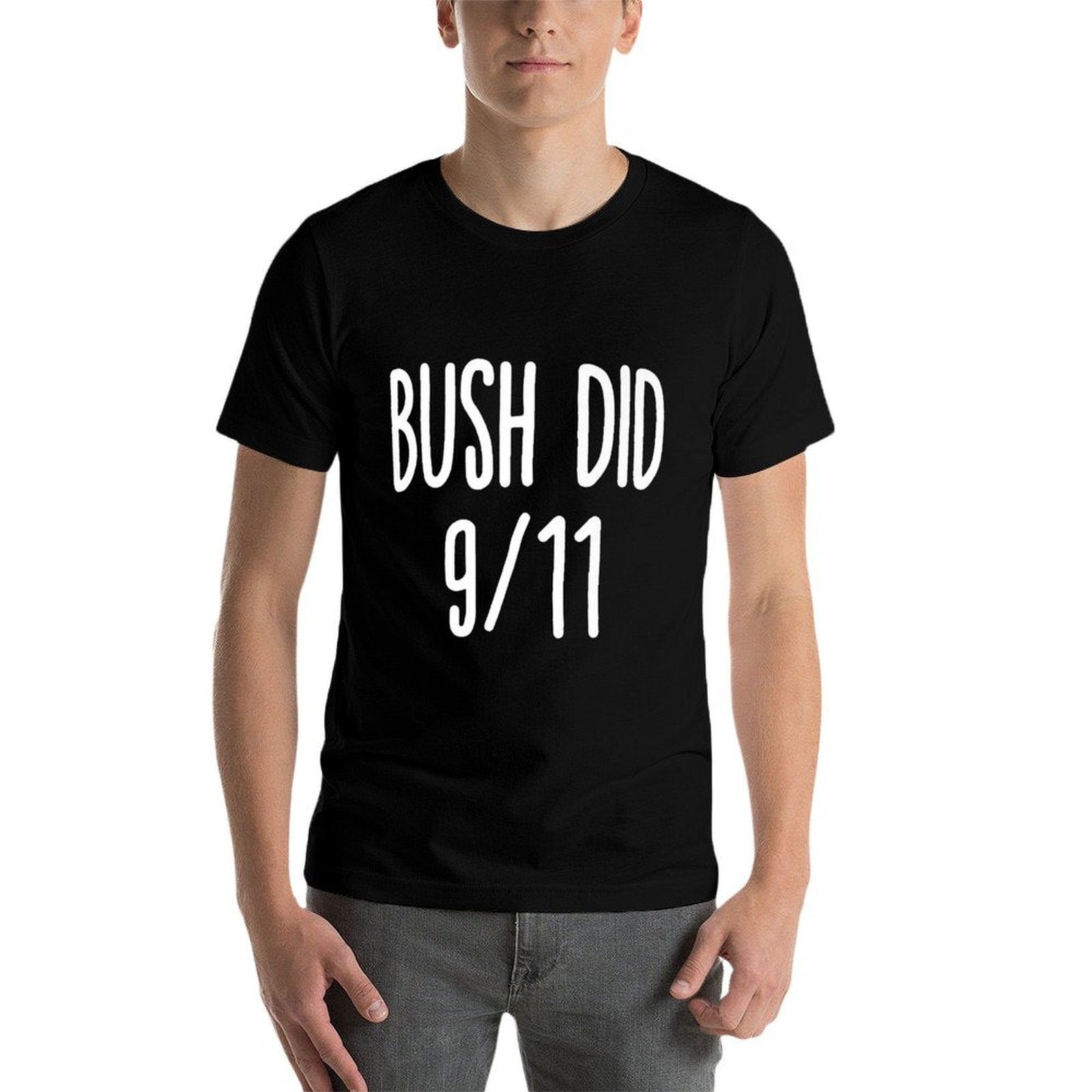 Bush Did 911 Funny Bush Dank Memes  Oversized Silhouette T-Shirt