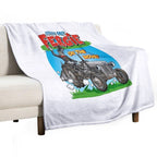 Little Grey Fergie on The Move! Shrink-resistant Throw Blanket