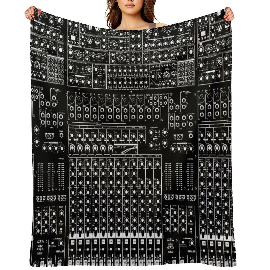 Music Producer Audio Engineer Recording Studio DJ Sound Guy Velvety-soft Throw Blanket