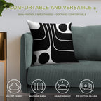 Retro Geometric Design 629 Soft Ultra-Soft Texture Throw Pillow