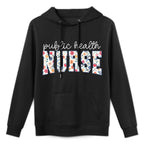 Public Health Nurse Floral Groovy Public Health Nursing Unisex Design Hoodie