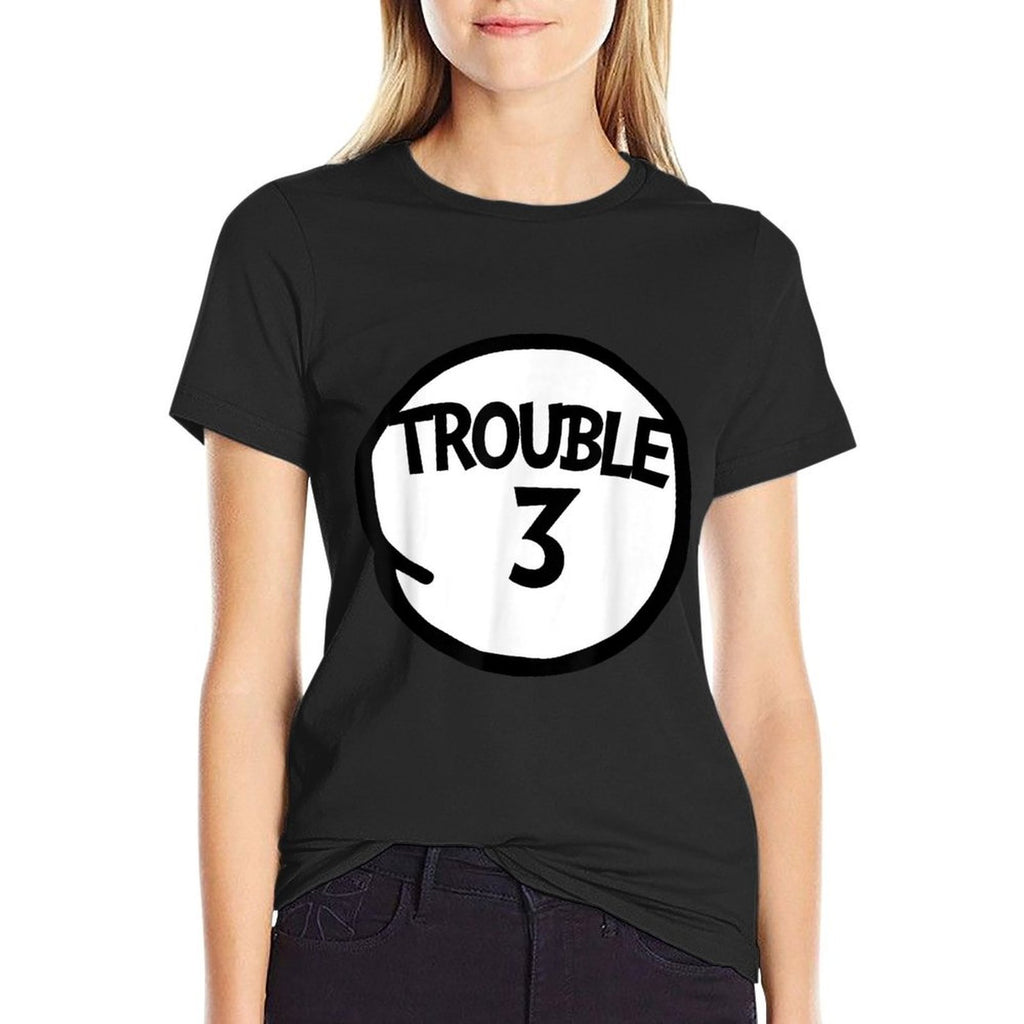 Trouble 3 T-shirt Funny Trouble Three Matching Group  Breathable T-Shirt