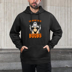 Show Me Your Boobs Funny Ghost Spooky Halloween Adult Humor Adjustable Hood Hoodie