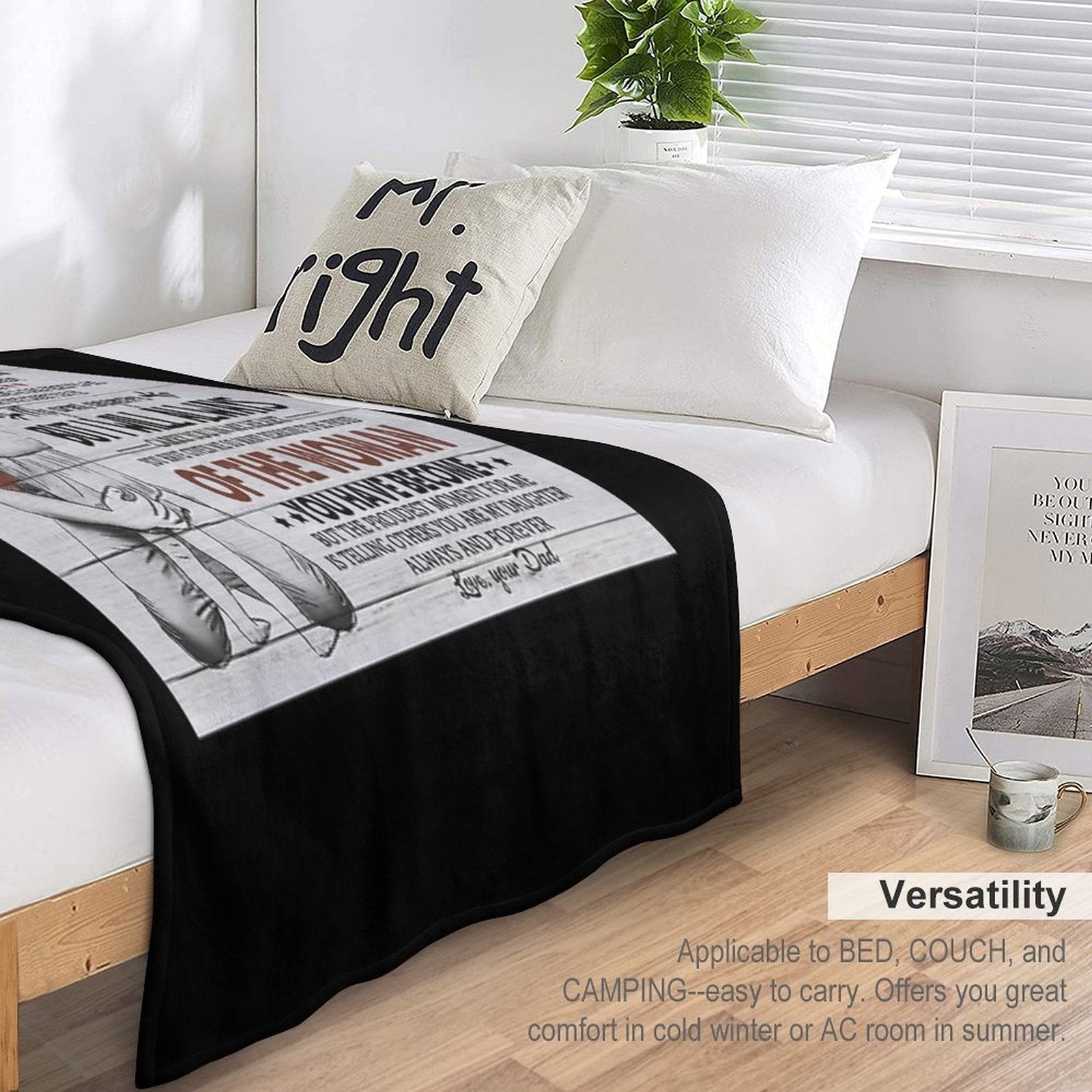 To My Daughter I Closed My Eyes For But A Moment And Suddenly Shrink-resistant Throw Blanket