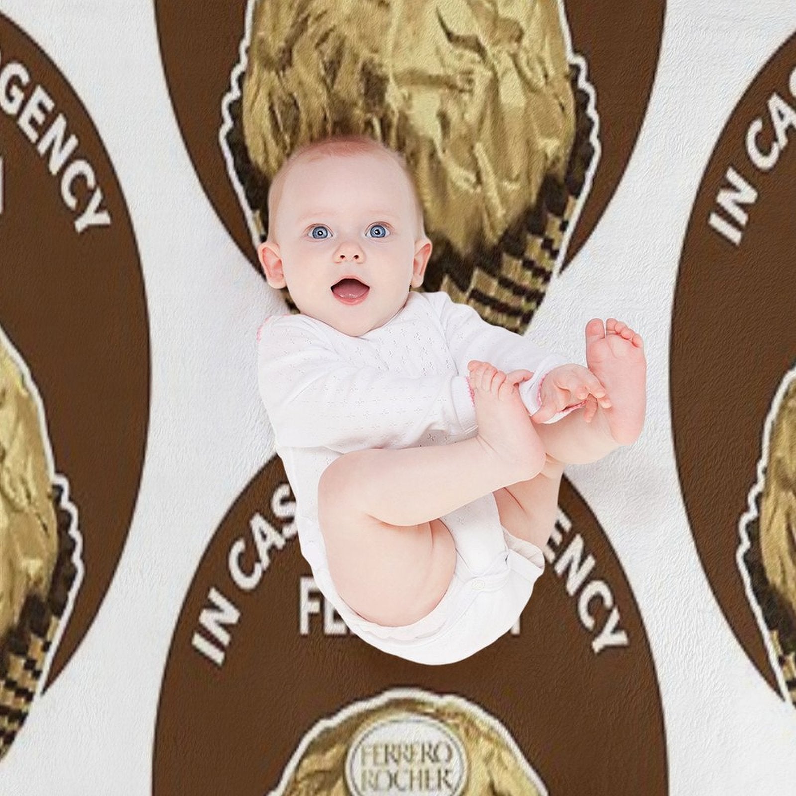 In Case Of Emergency Feed With Ferrero Rocher Machine-washable Throw Blanket
