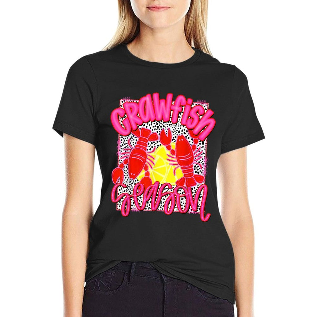 Crawfish Season Funny For Men Women Kids  Polyester Blend T-Shirt
