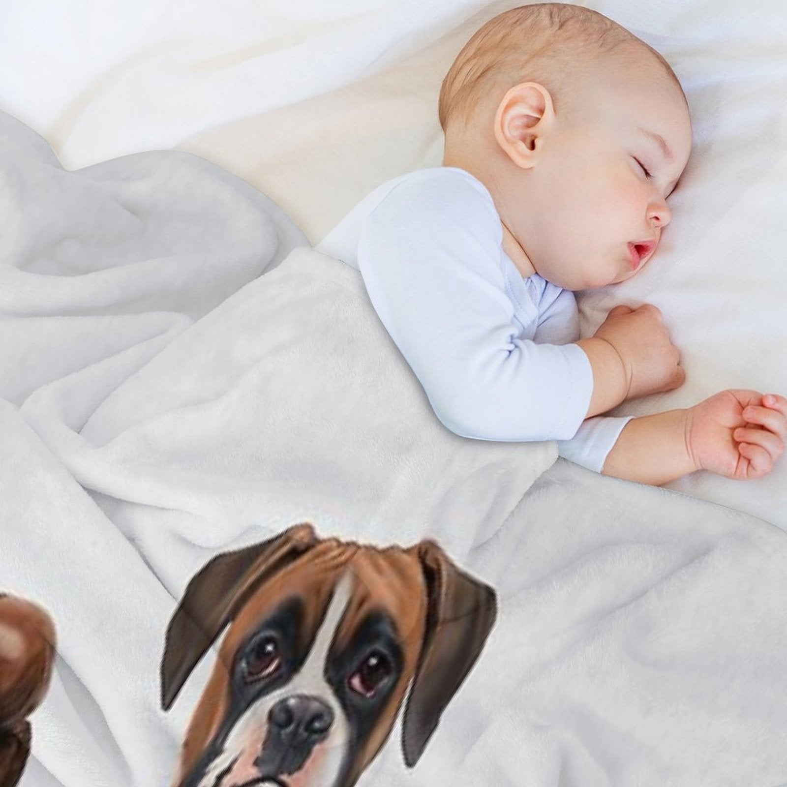 The Boxer (Wordless) Easy Care Throw Blanket