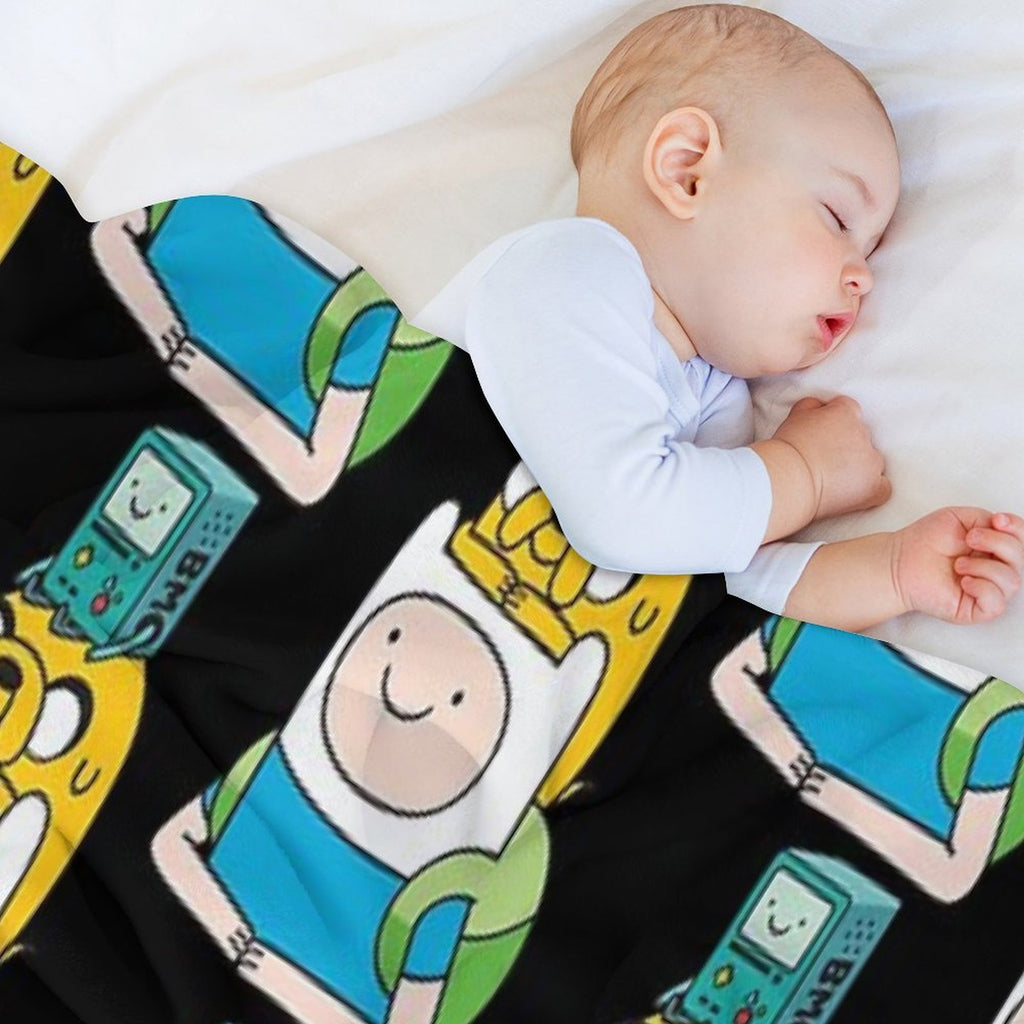Finn Jake BMO All-season Throw Blanket