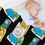 Finn Jake BMO All-season Throw Blanket