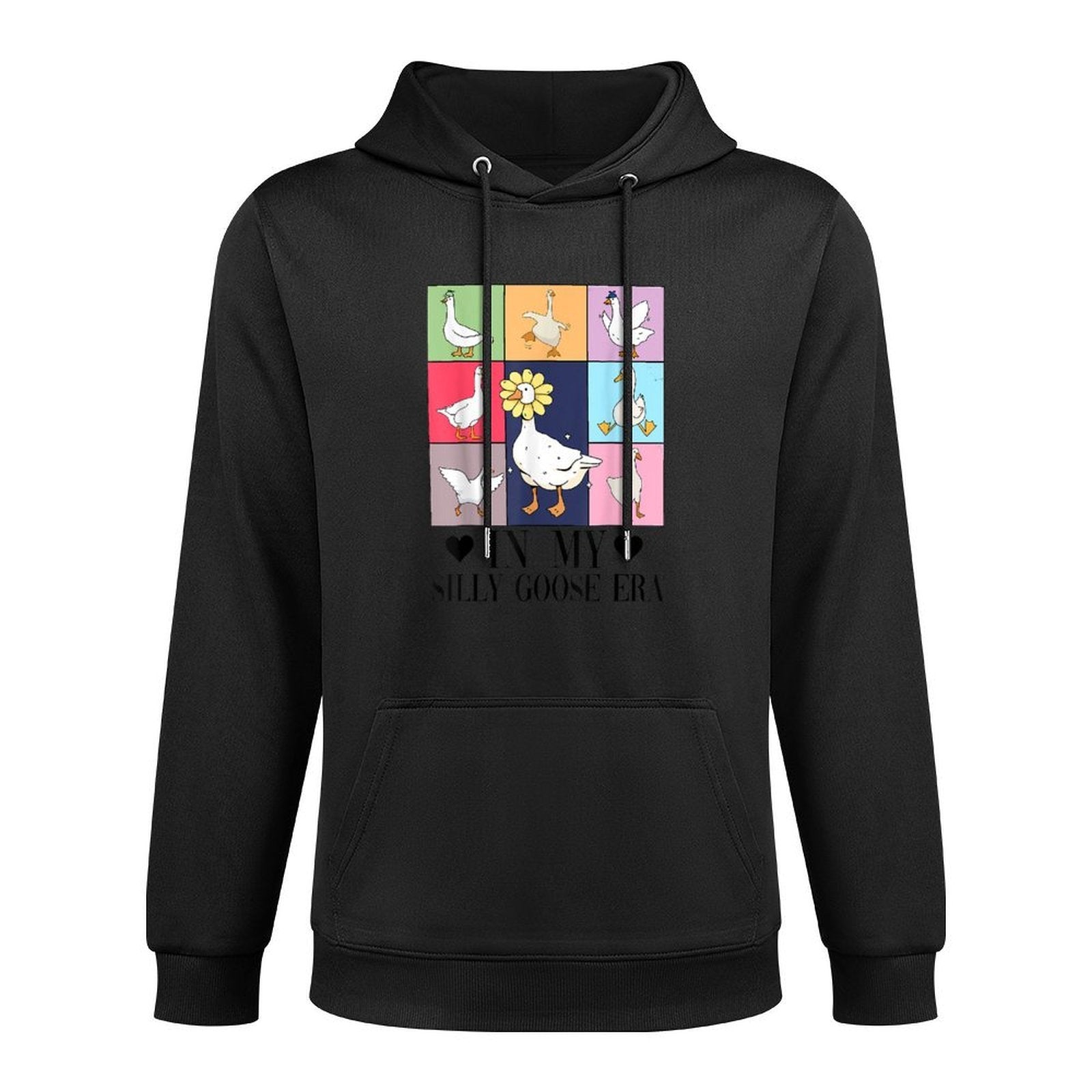 Retro In My Silly Goose Era Funny Animal Lover Moisture-Wicking Hoodie