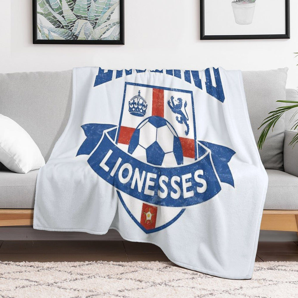 England Lionesses Football Badge (#04) All-season Throw Blanket