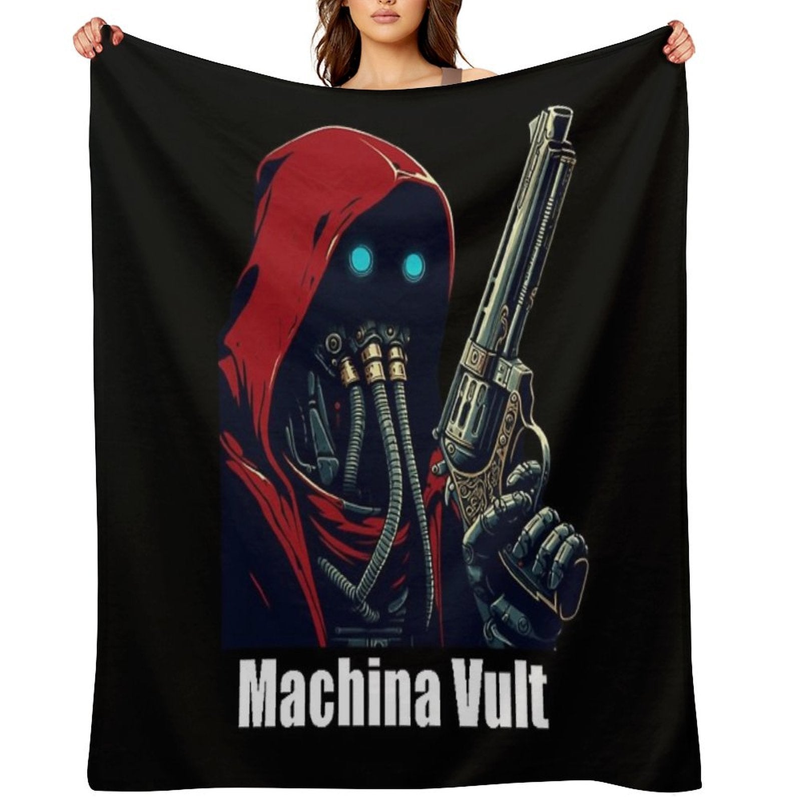 Admech Techpriest Machina Vult (The Machine Wills It) Durable Throw Blanket