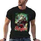 Santa Claus Guitar Sleigher, Funny Rock Music, Christmas  Breathable T-Shirt