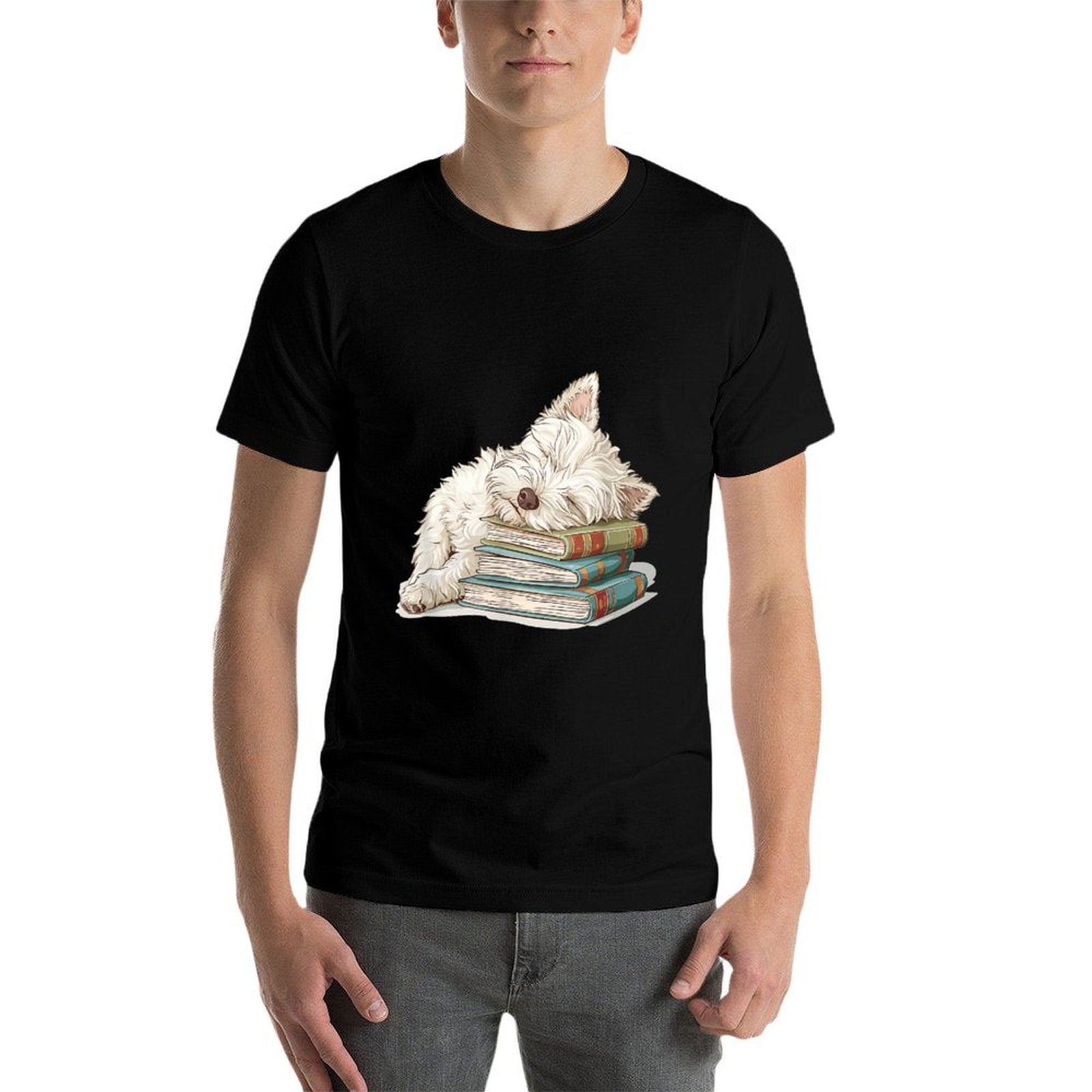 West Highland White Terrier Books Dog Breed Westie for Men Women Girls Kids  Trendy Pattern T-Shirt