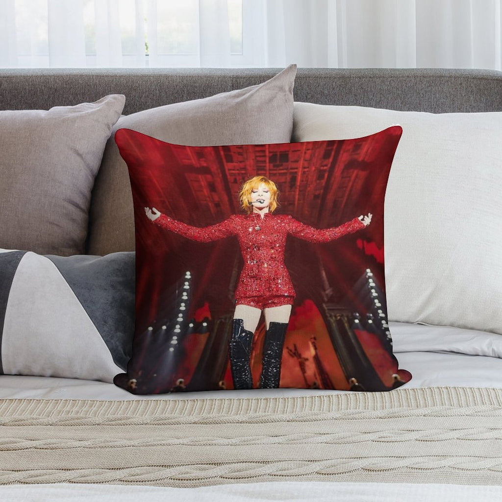 Mylène Farmer Nevermore 2024 Concert Soft Gift Ready Throw Pillow
