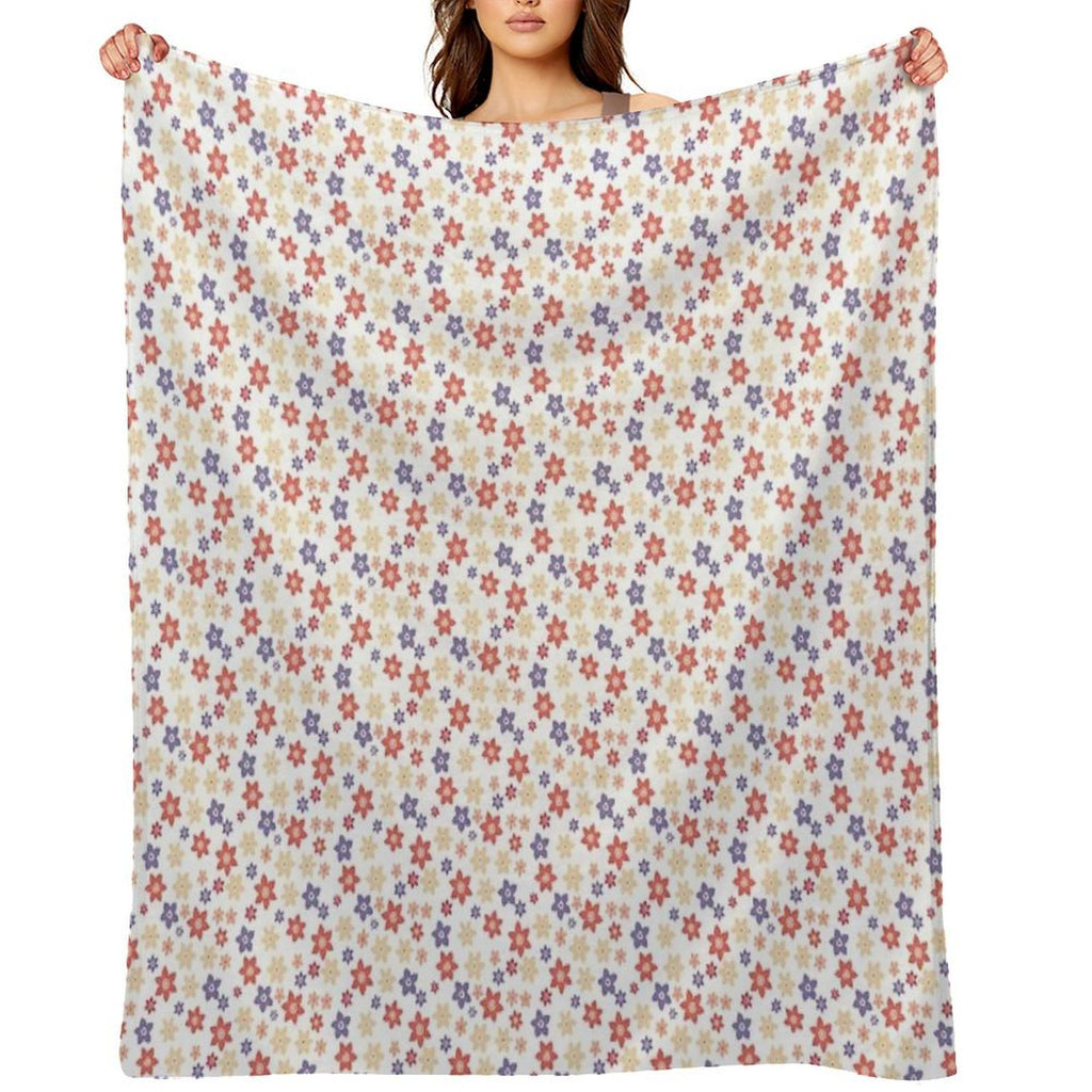 Multicolor Flower Pattern – Vibrant Floral Design for A Joyful Aesthetic Versatility Throw Blanket