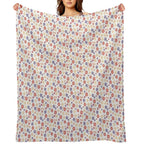Multicolor Flower Pattern – Vibrant Floral Design for A Joyful Aesthetic Versatility Throw Blanket