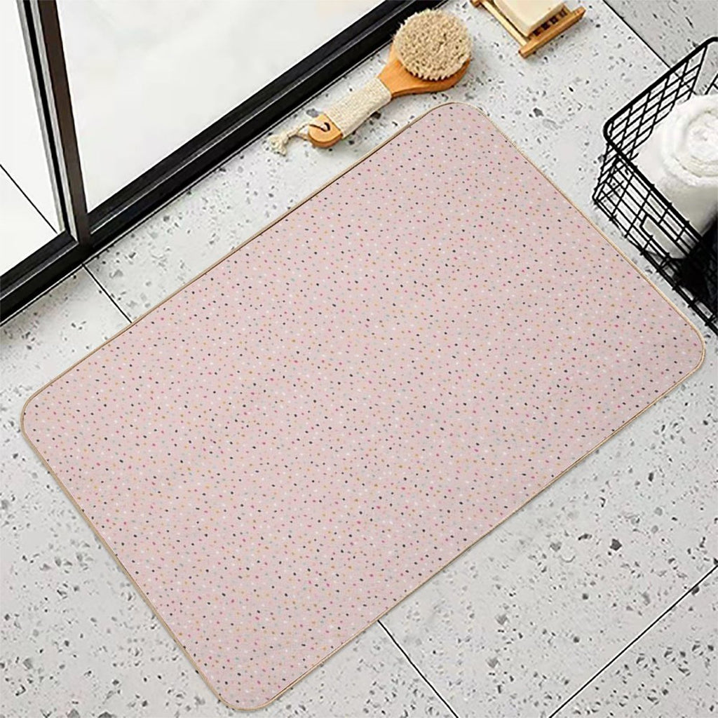 Cute Pink Speckles  Toxin-Free Bath Mat
