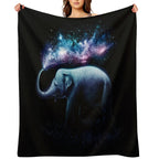 Elephant Splash Velvety-soft Throw Blanket