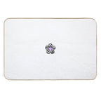 Zebra Print Flower Durable Bath Mat