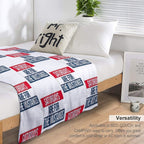 Saturdays Are for The Smu Mustangs Plush Throw Blanket