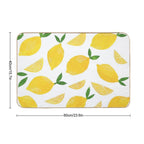 Cut + Paste Lemon Pattern  Easy To Clean Bath Mat