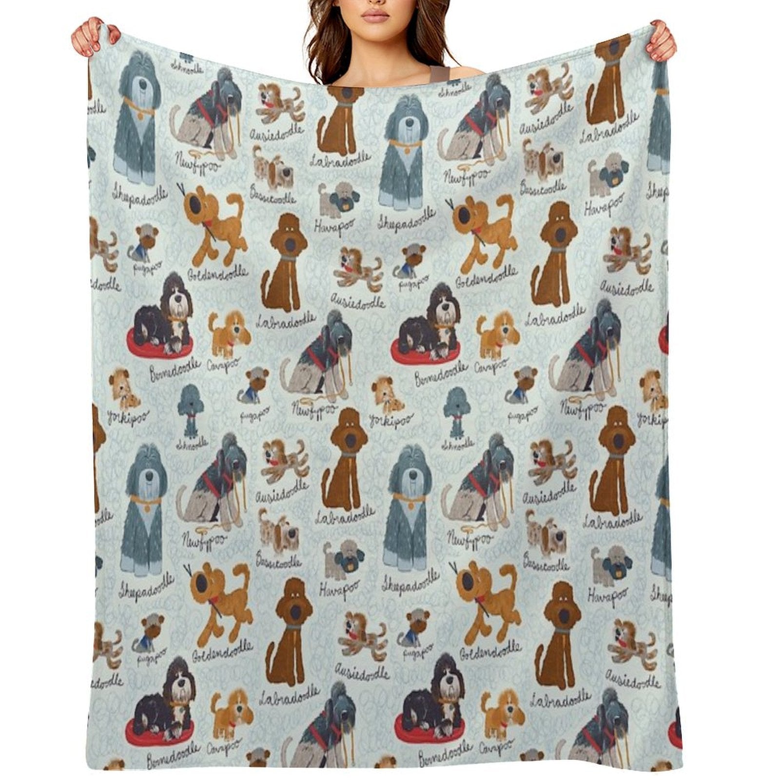 Oodles of Doodles Quick-dry Throw Blanket