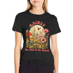 LAINEY Name Cute Retro Girls Wildflower LAINEY Name  Cotton T-Shirt