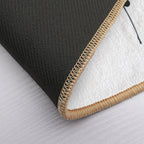 Rainbow Bee-Eaters Watercolour Design - Blue Background  Slip-Resistant Bath Mat