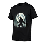 Werewolf Howling At Full Moon - Alpha Wolf Meme Literally Me  Affordable Price T-Shirt