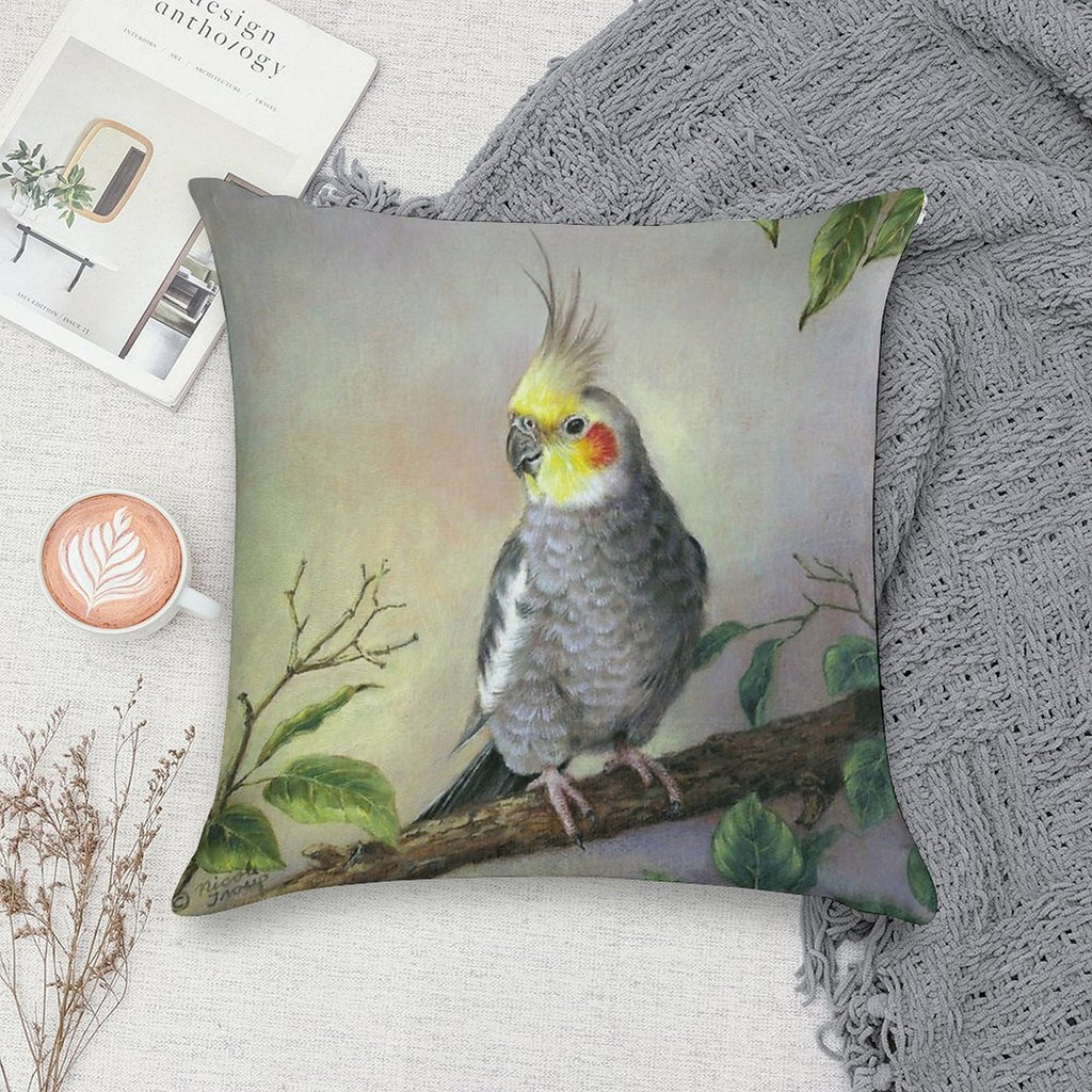 Cockatiel Soft Easy Maintenance Throw Pillow